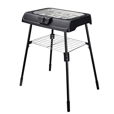 Barbacoa eléctrica de mesa de pie, 2000 W, barbacoa de jardín, barbacoa eléctrica