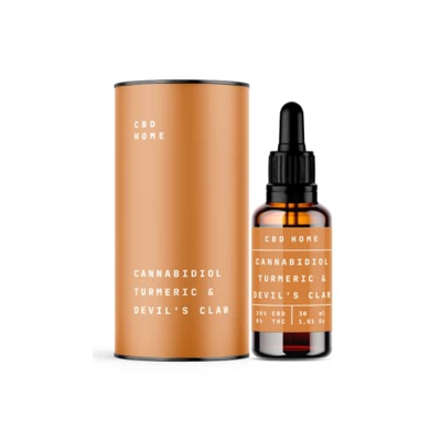 CBD Oil 20% Con Harpagofito y Cúrcuma - Base Aceite de MCT (Coco) Enriquecido con 20% CBD Puro - Fórmula Mejorada gracias a la Sinergia de sus Ingredi