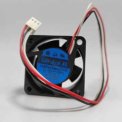 Sanyo 109P0424H6D17 24V 4020MM 3-wire double ball cooling fan 0.07A durable