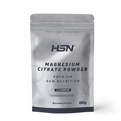 Citrato de Magnesio en Polvo de HSN | 500 gr = 250 Tomas por Envase | 310mg de Magnesio por Dosis Diaria | Sin Sabor 100% Puro Magnesio, Sin Añadidos  características