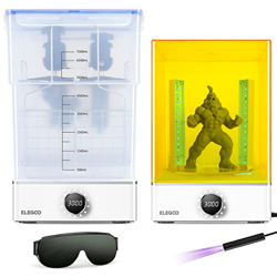 ELEGOO Bundle XS Mercury, Wash and Cure, Máquina de Lavado y Curado, Máquina de Curado de Resina UV, Adecuado para Impresora 3D LCD/DLP/SLA, Compatibl características