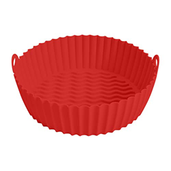 Revestimientos redondos de silicona para freidora de aire, accesorios reutilizables para cesta de freidora de aire, reemplazo de revestimientos de per precio