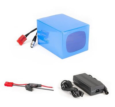 Batería de iones de litio de 36 V, 40 Ah, 1440 Wh, incluye 50 A BMS y cargador para scooter eléctrico Pedelec
