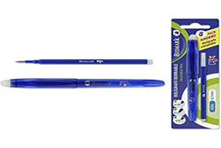 Bolígrafo Borrable Bismark Azul con Capuchón y recambio en oferta