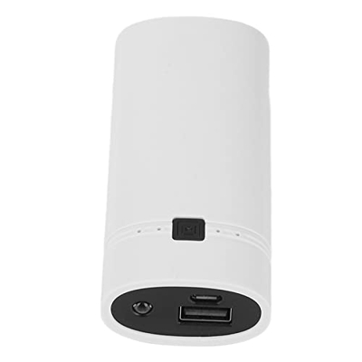 Tudin DIY Power Bank Case 18650 batería de Litio sin Soldadura protección contra sobretensiones Power Bank Shell para Dispositivos Digitales Blanco