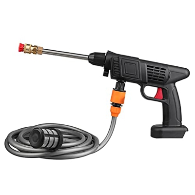 Lavadora a Presión Inalámbrica, Pistola de Riego 50 PSI con una batería y Cargador 24V 1500mAh Batería Recargable Lavadora a presión eléctrica para La