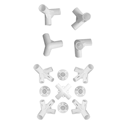 Harilla 13 Piezas 1 Juego de Piezas de Repuesto Conector Central vías 3 vías 25/19mm Accesorios reemplazo para Senderismo mochilero Gazebo toldo en oferta
