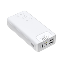 Giural Powerbank 30000Mah - Cargador Portátil con Salida 2A - Batería Externa De Bolsillo para ​Batería De iPhone, Android Telefónicas ​Y Más,Blanco precio