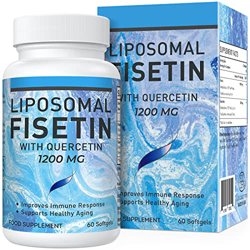 Fisétine avec Quercétine 1200mg | Formule Unique | La fisétine liposomale la plus biodisponible | Fisetin pur à 98% comme complément alimentaire pour  en oferta
