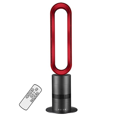 WSYKC Calentador, Ventilador De Calefacción/refrigeración Sin Aspas, Temporizador 9h Oscilante De 120°, Aire Caliente De 3 Etapas, Aire Frío De 10 Eta