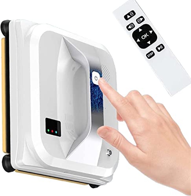 OBODN Robot Limpiador De Ventanas con Rociador De Agua Automático, Aspirador De Ventana con Aplicación/Control Remoto, Robot Limpiador De Ventanas par