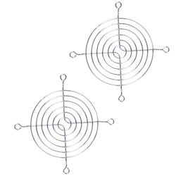 Warmzfh 2 x Metal Wire Finger Guard Rejilla de protección de 80 mm PC Fan Cooler en oferta