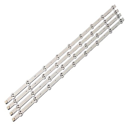 UVWP 4 Piezas LED Tira de retroiluminación 3 2PLFL3507 32LM340T 32PHG4900 LE32D1352 32LM340T 32LM3400 32LS3400 6916L-0923A 0881A 1030A 1031A Compatibl