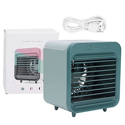 Ventilador de aire acondicionado, ventilador de aire acondicionado portátil Ventilador de enfriamiento rápido USB Ventilador de enfriamiento de aire e