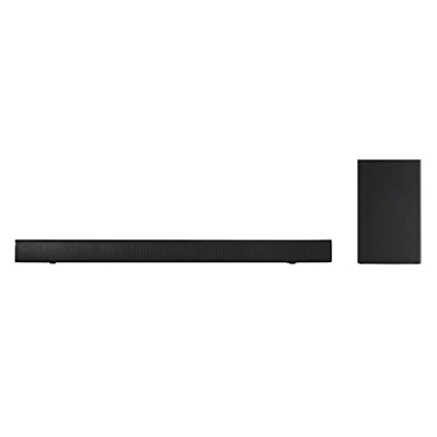Panasonic SC-HTB150 Barra de Sonido (Inalámbrico y Alámbrico con Subwoofer Inalámbrico, 2.1 Canales, Altavoz Soundbar, 100 W, Bass Reflex, HDMI), Negr