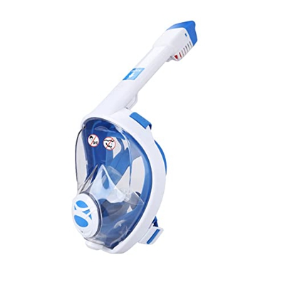 Gafas de Buceo Máscara de esnórquel de cara completa Silicona líquida for adultos PC física antivaho Máscara de cara completa de esnórquel en seco com
