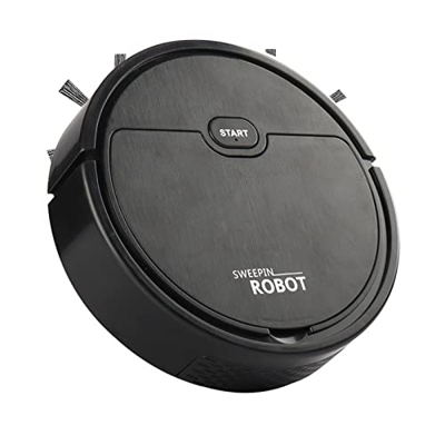 Robot aspirador automático - Bot auto-conocido, escaleras alergias al pelo de animales, limpieza de la casa robótica para alfombras de madera dura, az