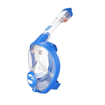Gafas de Buceo Máscara de esnórquel de cara completa Silicona líquida for adultos PC física antivaho Máscara de cara completa de esnórquel en seco com