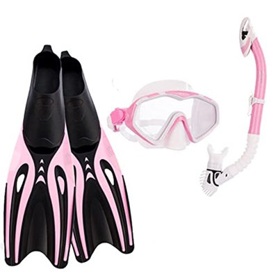 Gafas de Buceo Snorkel Juego for Adultos con Aletas Gafas de Buceo Profesionales Snorkel Aletas largas Snorkel Sambo Set al Aire Libre Unisex 3 Piezas