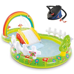LGESR Piscina Inflable para niños Piscinas al Aire Libre Piscina Tobogán acuático Inflable Juguetes con tobogán para niños Piscina con Salpicaduras de en oferta