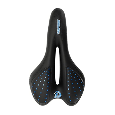 GAWDI Sillín De Bicicleta Suave Y Transpirable, Superficie De Cuero PU, Gel Relleno De Sílice, Cómodo Asiento For Bicicleta De Montaña O De Carretera 