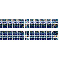 Homoyoyo 36 Hojas Impermeables Peel and Stick Tiles Decal Calcomanías para Azulejos a Prueba de Agua Calcomanías para Azulejos de PVC Pegatinas para A características