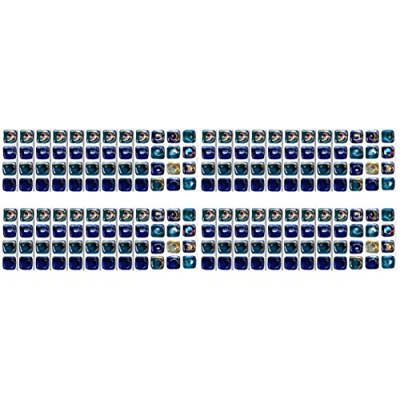 Homoyoyo 36 Hojas Impermeables Peel and Stick Tiles Decal Calcomanías para Azulejos a Prueba de Agua Calcomanías para Azulejos de PVC Pegatinas para A