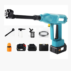 Pistola de presión de Agua inalámbrica, batería de Litio de 21 V Lavadora eléctrica con Boquilla 6 en 1, regar Flores, Lavar Autos y Limpiar Pisos en oferta