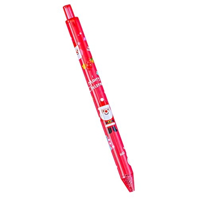 EOGE Lápiz creativo de dibujos animados de Navidad pluma pluma pluma estudiantil negro prensa creativo 1 ml rotuladores resistentes al agua (B, talla 