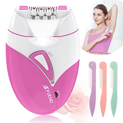 Depiladora, Depiladora Electrica Mujer Luz LED, Depiladora Mujer Electrica Recortador Afeitadora Para Mujer, Portátil Maquina Depilar De Mujer Bikini,