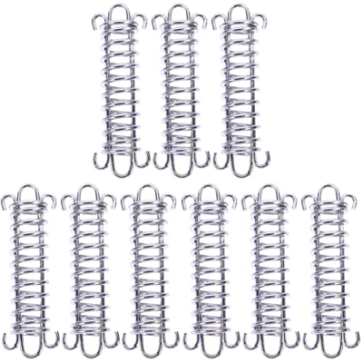 VORCOOL 9 Piezas Carpa Primavera Suministros para Acampar Carpa Hebillas de Resorte Hebillas de Resorte Hebillas Cuerda de Resorte