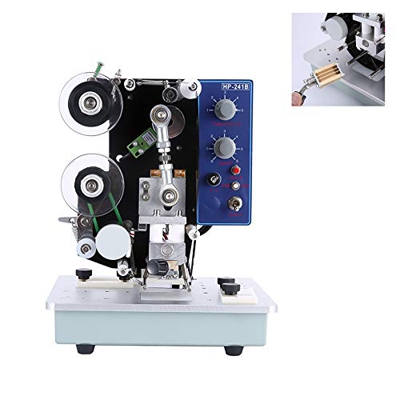 Máquina de codificación de impresora de sello caliente operada manualmente, Máquina de impresora de codificación de sello caliente semiautomática 220W