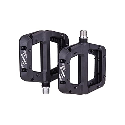 Rodamientos Nylon Ultralight Pedal Plano Mountain Road Bike BMX Antideslizante Antideslizante Pedal de Bicicletas de plástico Pedales de Bicicleta (Co
