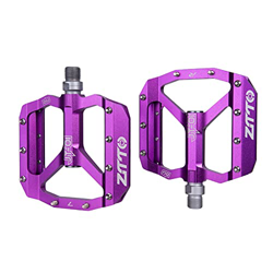 MTB Rodamiento de aleación de Aluminio Pedal Plano Bicicleta Buena Agarre Ligero Ligero 9/16 Pedales Grandes Pedales de Bicicleta (Color : Purple) precio