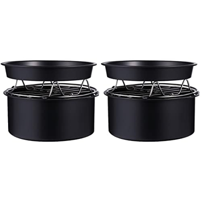 BESTonZON Freidora de Aire Manual de Metal de 6 Uds. Freidora de Aire Freidora de Aire para Cocinar Freidora de Aire con