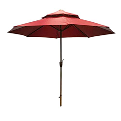 Sombrilla de patio Sombrilla de exterior Sombrilla de patio, 290 cm Transpirable Doble parte superior Impermeable Sombrilla de playa Fácil de abrir co características