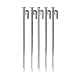 NIKOU, 5 uds, Clavos para Tienda de campaña, Clavos de Acero Gruesos y Largos de 30cm, adecuados para Exteriores, Patio, Playa, Suministros para Acamp características