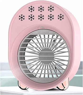 Ventilador de aire acondicionado portátil USB Ventilador humidificador de aire refrigerado por agua Ventilador para oficina en casa dormitorio con luz