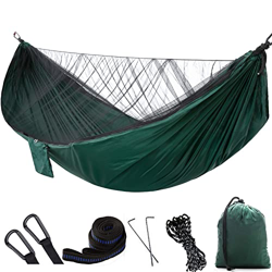 Hamacas de Camping Columpio con mosquitera de 290 x 140 cm, para Dos Personas,Juego de Tienda de campaña para Abrir rápidamente el árbol, Hamaca de pa características