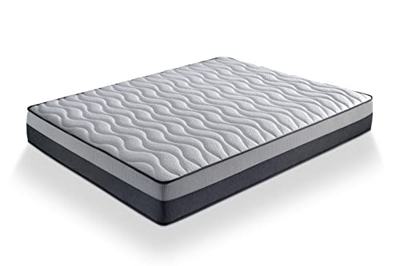 Colchón de muelles domotex® Creta 135x190 | Altura 26 cm | Colchón viscoelástico | 100 Noches de Prueba