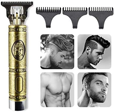 MAXBROTHERS Recortadora profesional de cabello y barba para hombres: corte de cabello con cuchillas de titanio y cerámica, silenciosa, recargable, par