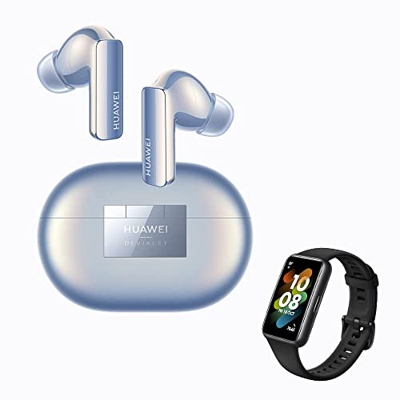 HUAWEI FreeBuds Pro 2 Azul+Band 7 Negro, Devialet, Doble Altavoz, Voz cristalina, ANC Inteligente, Triple EQ Adaptivo, Doble conexión, Hi-Res Audio