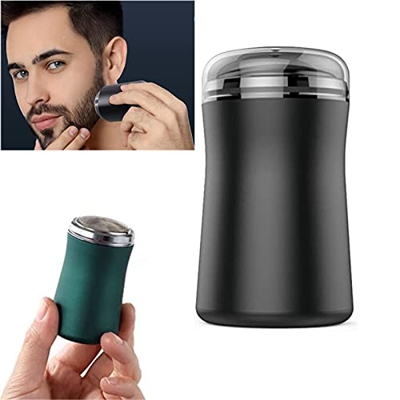 Men Mini Portable Car Travel Beard Cutter,Pocket Size Washable Electric Razor,Mini Electric Razor for Men,Quiet High-Speed Motor,Compact Razor Wet Dry