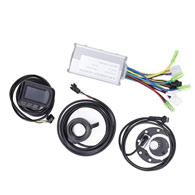Wakects Controlador de Motor sin Escobillas E-Bike 36V / 48V 250W / 350W 15a Kit de Controlador de Motor de Conversión de Bicicleta Eléctrica con Pant