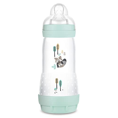 MAM Biberón Anti-Colic A152 - Colección Colours of Nature, Superficie Mate, Biberón Anticólicos Patentado, Tetina 3 de Silicona SkinsoftTM Ultrasuave,