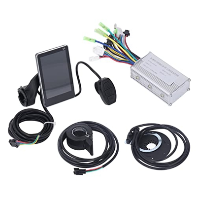Controlador de Motor sin Escobillas E-Bike 36V / 48V 250W / 300W 15a Kit de Controlador de Motor de Conversión de Bicicleta Eléctrica con Panel S6 par