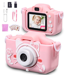 Fotos Digital para Niños,Cámara Fotos Infantil con 32GB TF Tarjeta Pantalla de Protección Ocular IPS de 1080P 2,0" HD Selfie Video Cámara Fotos Niños  características