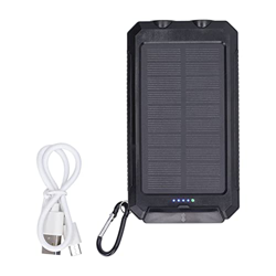 Arsor Banco de Energía Solar, Banco de Energía de 20000 MAh Linterna LED Y Brújula Incorporadas Cargador Portatil Puerto USB de 2 Salidas Paquete de B características
