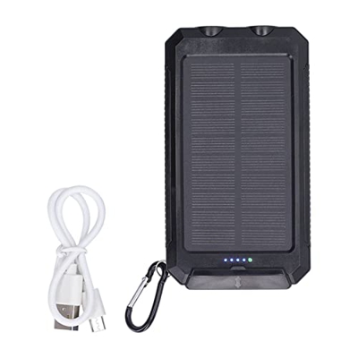 Arsor Banco de Energía Solar, Banco de Energía de 20000 MAh Linterna LED Y Brújula Incorporadas Cargador Portatil Puerto USB de 2 Salidas Paquete de B