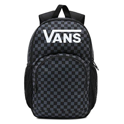 Vans Mochila Unisex para niños Alumni, Negro a Cuadros, Talla única